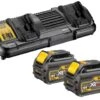 DeWalt DCB132T2 18V / 54V FlexVolt Li-Ion Accu Starterset (2x 6.0Ah) + Duolader - DCB132T2-QW