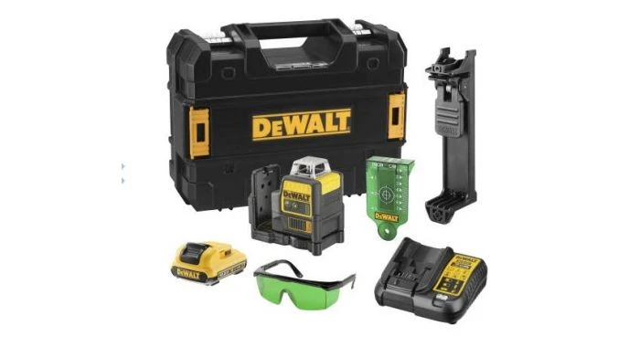 DeWalt DCE0811D1G 10,8V Li-Ion Accu Kruislijnlaser 360 Graden Set (1x 2,0Ah Accu) In Koffer - Groen - 15m - DCE0811D1G-QW 1 DeWalt DCE0811D1G 10,8V Li-Ion Accu Kruislijnlaser 360 Graden Set (1x 2,0Ah Accu) In Koffer - Groen - 15m - DCE0811D1G-QW