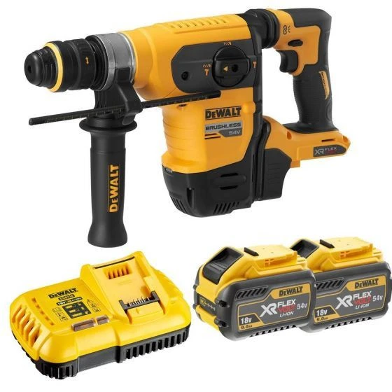 DeWALT DCH417X2-QW 54V Li-ion FlexVolt Accu Combihamer Set (2x 9.0Ah) In TSTAK Koffer Met 17-delige Accessoire Set 1 DeWALT DCH417X2-QW 54V Li-ion FlexVolt Accu Combihamer Set (2x 9.0Ah) In TSTAK Koffer Met 17-delige Accessoire Set