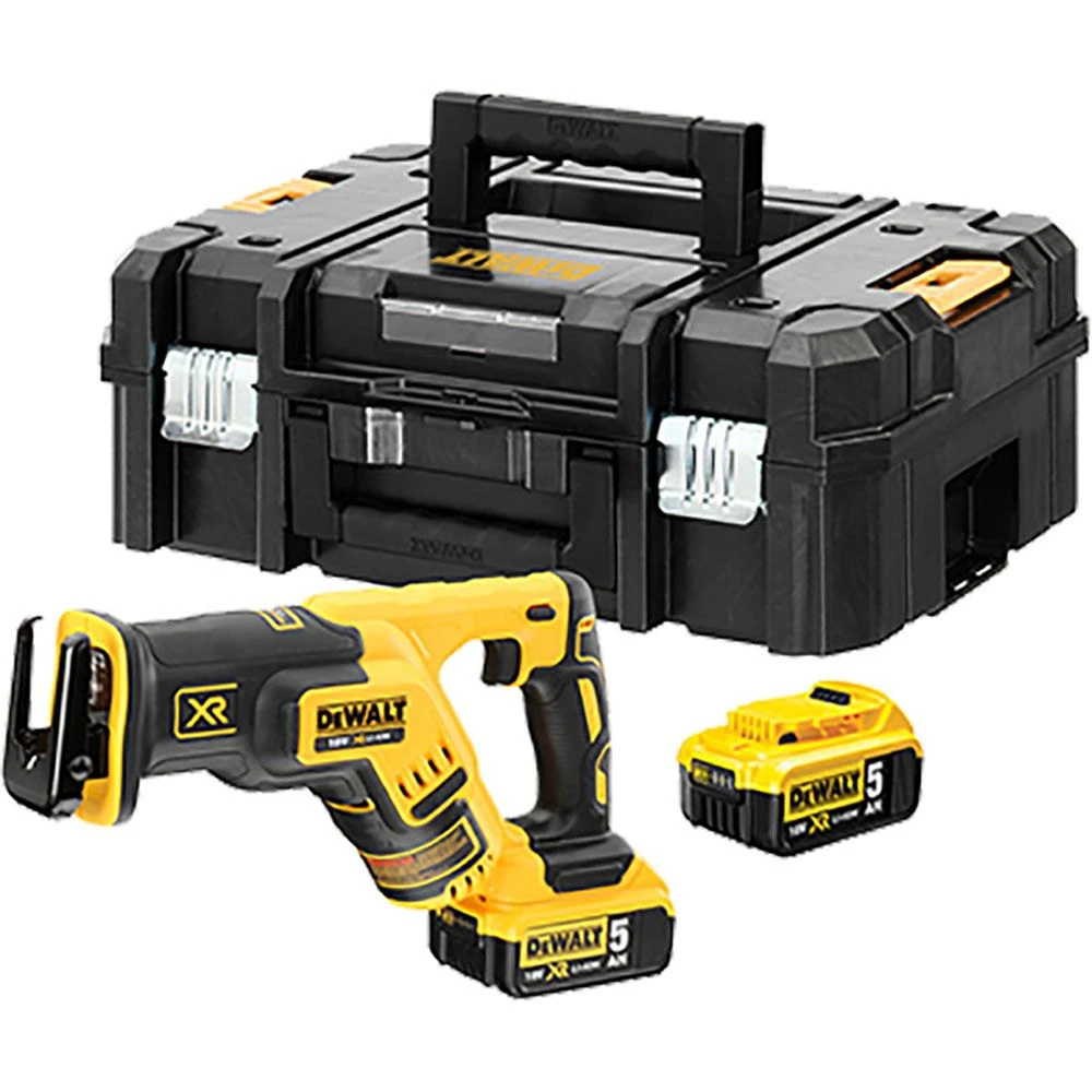 DeWalt DCS367P2 18V Li-Ion Accu Reciprozaag Set (2x 5.0Ah Accu) In TSTAK - Koolborstelloos - DCS367P2-QW 1 DeWalt DCS367P2 18V Li-Ion Accu Reciprozaag Set (2x 5.0Ah Accu) In TSTAK - Koolborstelloos - DCS367P2-QW
