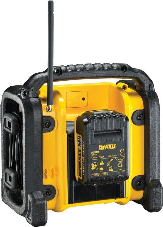DeWalt DCR019 10.8-18V Li-Ion Accu Bouwradio - Werkt Op Netstroom & Accu - DCR019-QW 2 DeWalt DCR019 10.8-18V Li-Ion Accu Bouwradio - Werkt Op Netstroom & Accu - DCR019-QW - Afbeelding 2