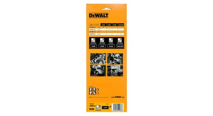 DeWalt DT8463 Bandzaagblad Voor DCS371 - 835 X 12 X 14/18TPI (4st) - DT8463-QZ 1 DeWalt DT8463 Bandzaagblad Voor DCS371 - 835 X 12 X 14/18TPI (4st) - DT8463-QZ