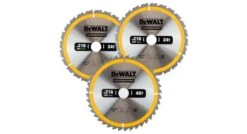 DeWalt DT1962 3-delige Construction Cirkelzaagbladen Set - 216 X 30 X 24T / 40T - Hout (Met Nagels) - DT1962-QZ