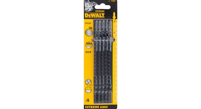 DeWalt DT2167 HCS Decoupeerzaagblad Extreme - 4mm Tandafstand - Extra Dik Hout (5st) - DT2167-QZ 1 DeWalt DT2167 HCS Decoupeerzaagblad Extreme - 4mm Tandafstand - Extra Dik Hout (5st) - DT2167-QZ