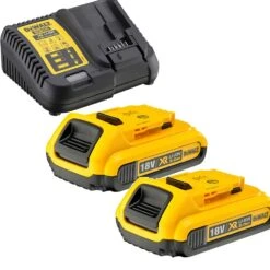 DeWalt DCB115D2 18V Li-Ion Accu Starterset (2x 2.0Ah) + Lader - DCB115D2-QW