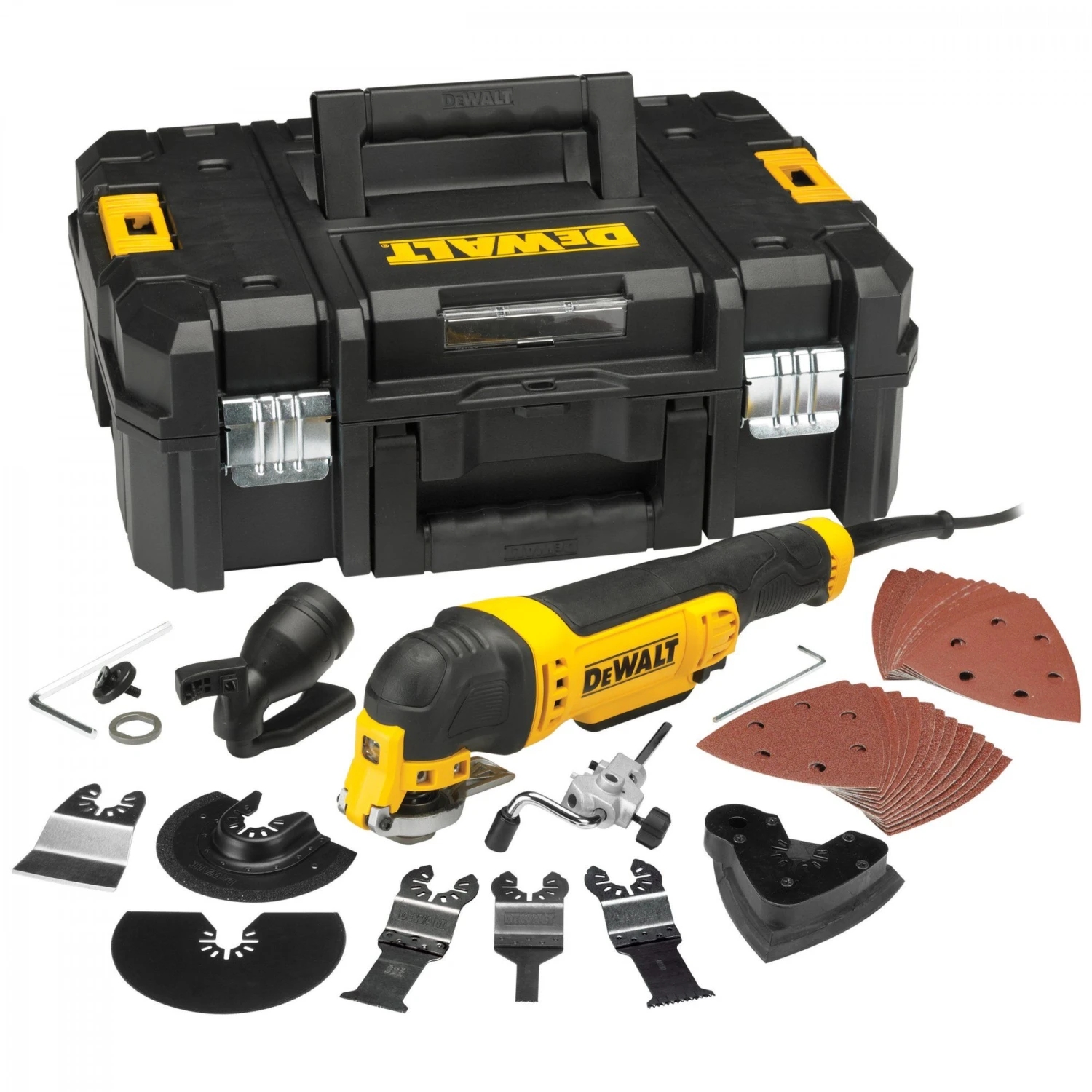 DeWalt DWE315KT Multitool + 37 Delige Accessoiresset In TSTAK - 300W - DWE315KT-QS 1 DeWalt DWE315KT Multitool + 37 Delige Accessoiresset In TSTAK - 300W - DWE315KT-QS