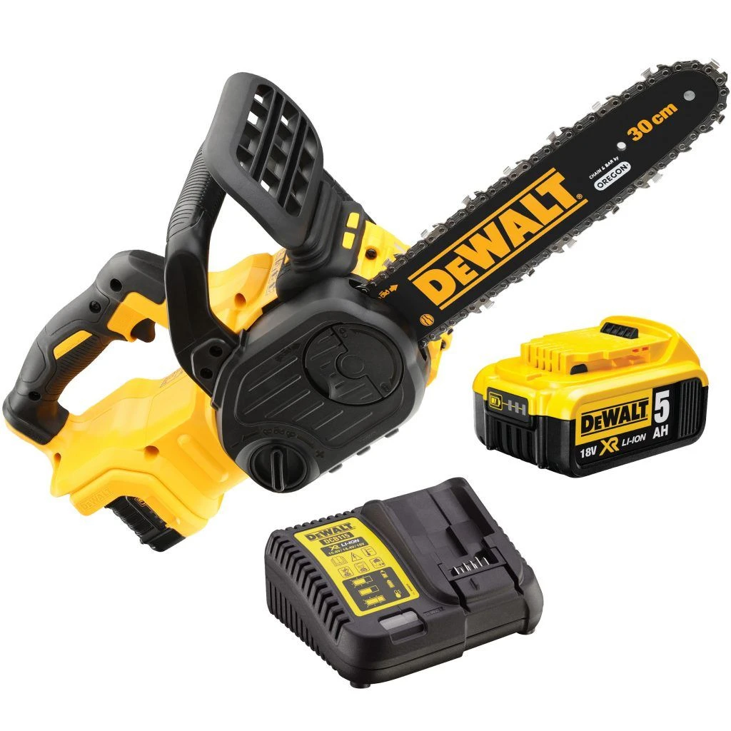 DeWalt DCM565P1 18V XR Li-ion Kettingzaag Set (1x 5.0Ah Accu) - Koolborstelloos - DCM565P1-QW 1 DeWalt DCM565P1 18V XR Li-ion Kettingzaag Set (1x 5.0Ah Accu) - Koolborstelloos - DCM565P1-QW