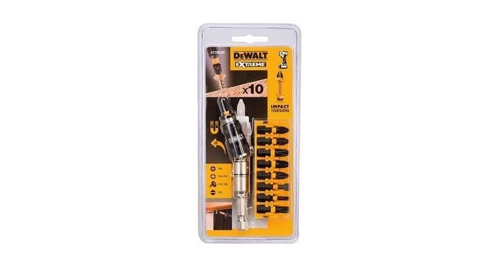 DeWalt DT70518T 10-delige Impact Torsion Bitset Met Zwenkbare Bit Tip Houder - DT70518T-QZ 1 DeWalt DT70518T 10-delige Impact Torsion Bitset Met Zwenkbare Bit Tip Houder - DT70518T-QZ