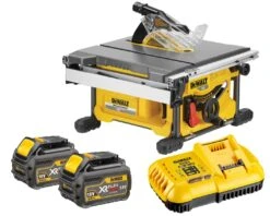 DeWalt DCS7485T2 18V / 54V XR FlexVolt Li-Ion Accu Tafelzaag Set (2x 6.0Ah Accu) - 210 X 30mm - Koolborstelloos - DCS7485T2-QW