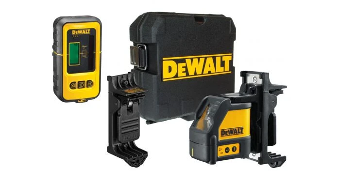 DeWalt DW088KD Zelfnivellerende Kruis Lijnlaser In Koffer (DW088K) & Ontvanger (DE0892) - 2 Lijnen - 50m - DW088KD-XJ 1 DeWalt DW088KD Zelfnivellerende Kruis Lijnlaser In Koffer (DW088K) & Ontvanger (DE0892) - 2 Lijnen - 50m - DW088KD-XJ